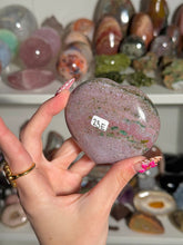 Load image into Gallery viewer, Purple and Green Sea Jasper Heart
