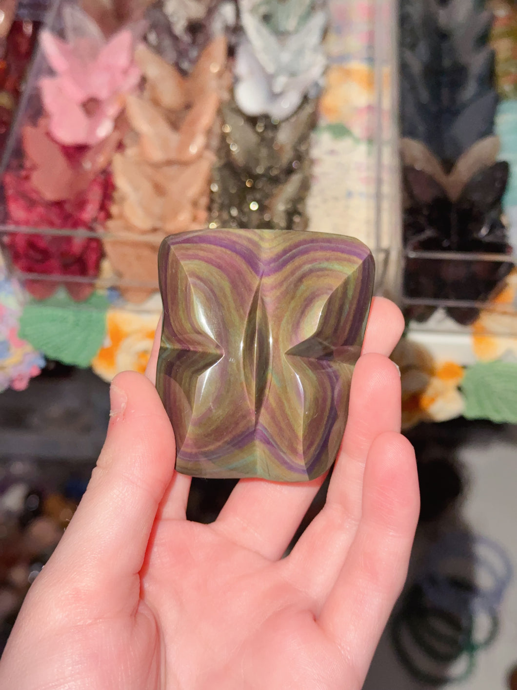 Rainbow Obsidian Butterfly
