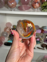 Load image into Gallery viewer, Rainbow Eyeball Carnelian Sphere
