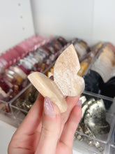 Load image into Gallery viewer, Peach Moonstone 3D Butterfly
