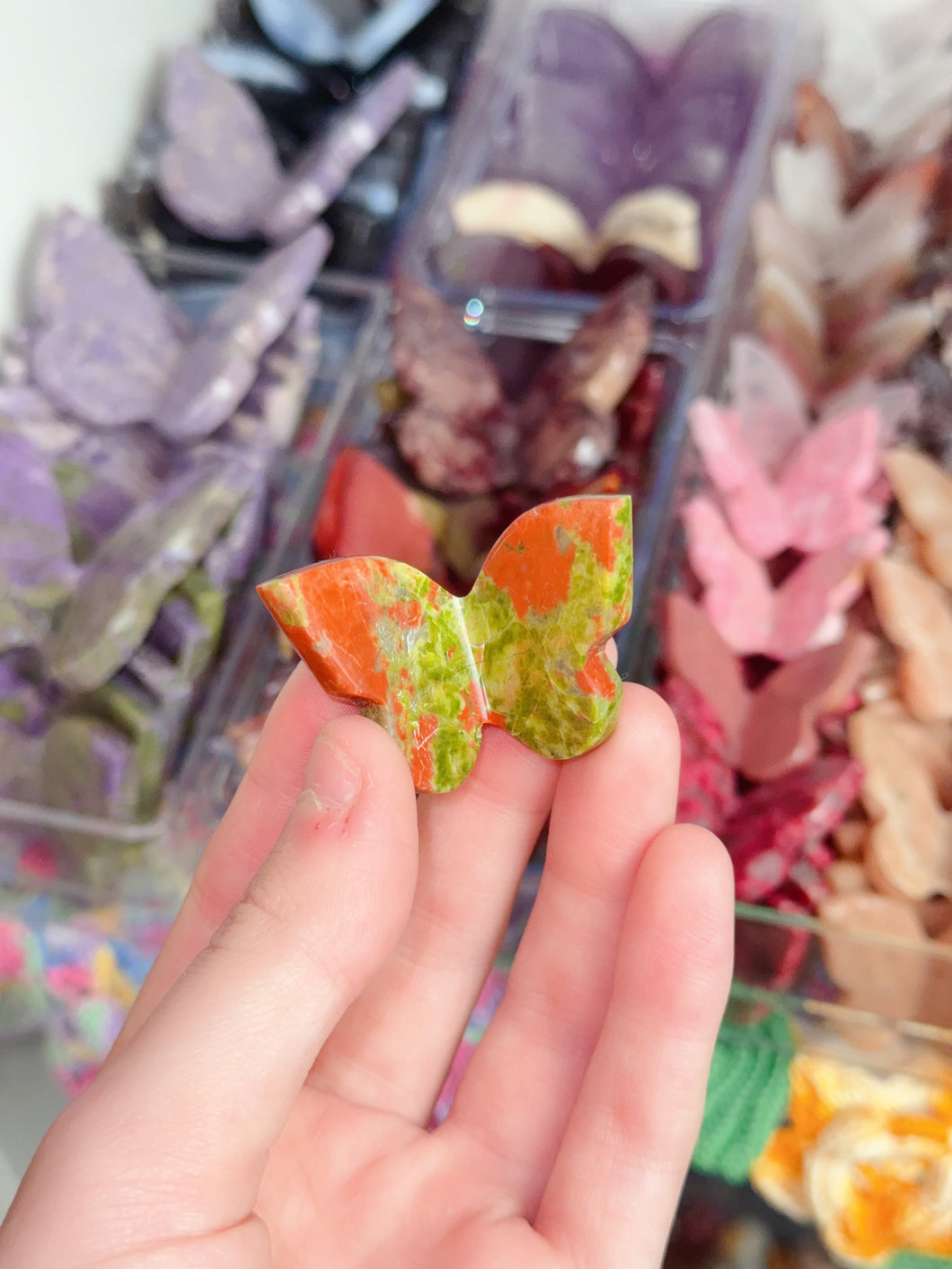 Mini Unakite Butterfly