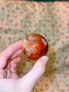 Druzy Carnelian Sphere (Personal Collection Release)