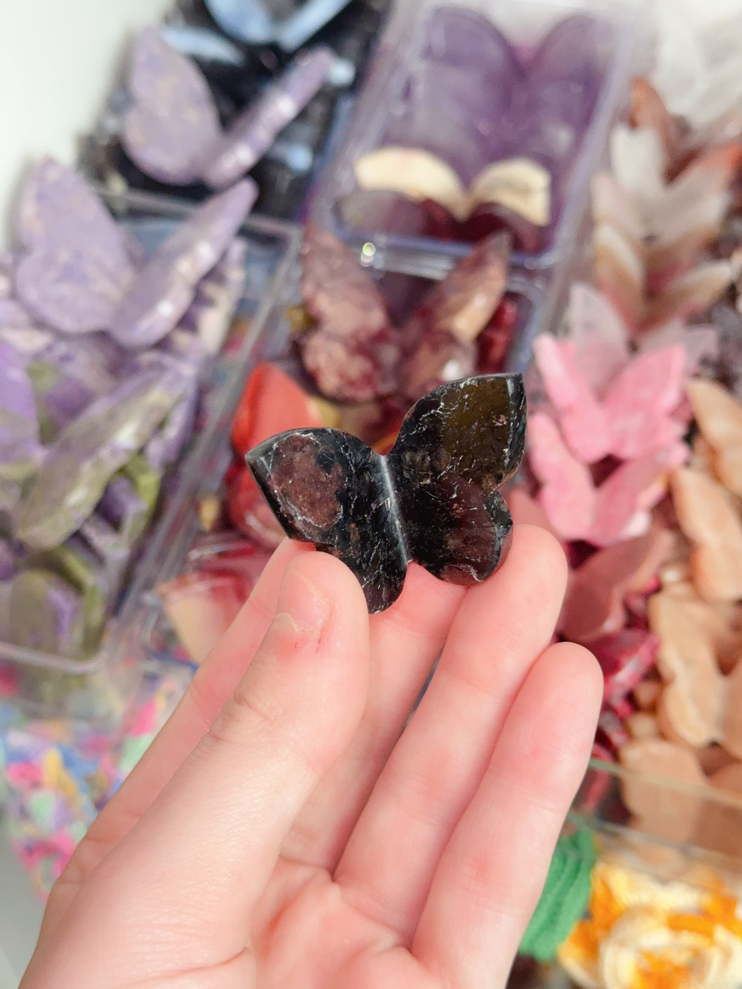 Mini Garnet Mica Butterfly