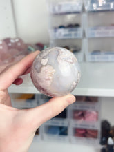 Load image into Gallery viewer, Flower Agate Sphere (Sparkly)
