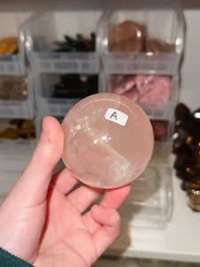 Rose Quartz Spheres