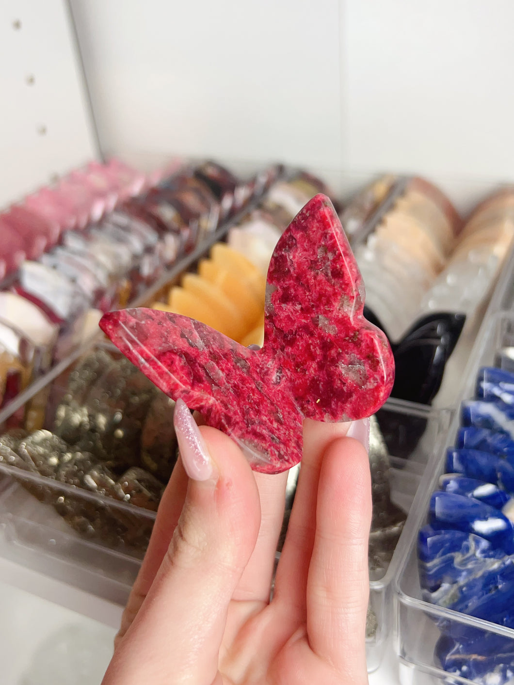 High Quality Thulite 3D Butterfly