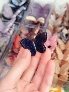 Mini Blue Goldstone Butterfly
