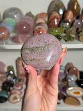 Load image into Gallery viewer, Purple and Green Sea Jasper Heart
