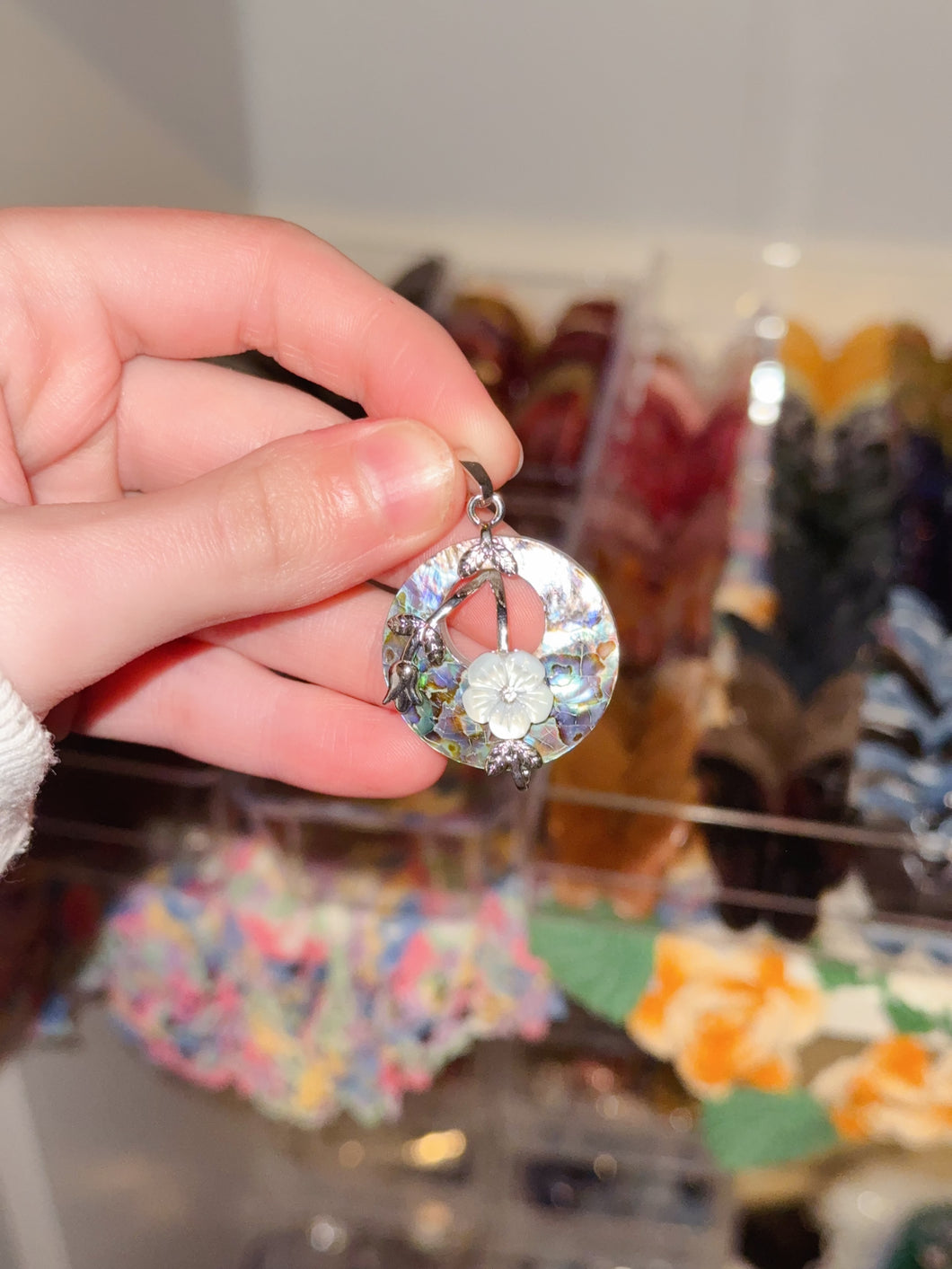 925 Paua Shell Smaller Pendant