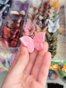 Mini Peruvian Rhodonite Butterfly