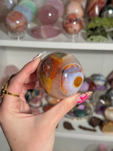 Load image into Gallery viewer, Rainbow Eyeball Carnelian Sphere
