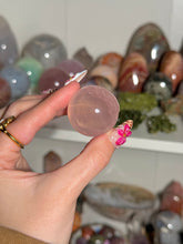 Load image into Gallery viewer, Stronger Star Mini Rose Quartz Sphere
