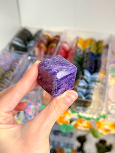 Charoite Cube (Russia)