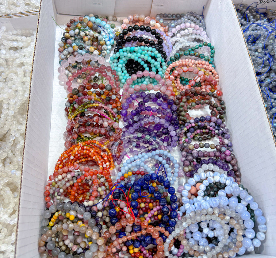 karinac12 bracelets larimar and 45 tourmaline
