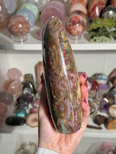 Load image into Gallery viewer, “Whimsical Wood” Sea Jasper Freeform
