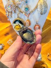 Load image into Gallery viewer, “Vintage” Cloisonné Rose Motif Scarf Clip
