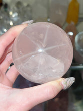Load image into Gallery viewer, Rose Quartz Sphere (Rainbows)
