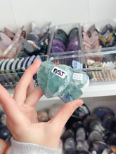 Load image into Gallery viewer, Fluorite Double Heart AA Grade
