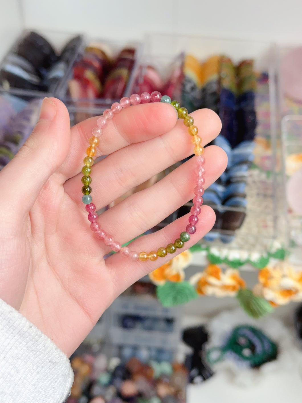 HQ Rainbow Tourmaline Bracelet