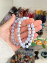 Load image into Gallery viewer, Blue Lace Agate Bracelet (Blue Chalcedony)
