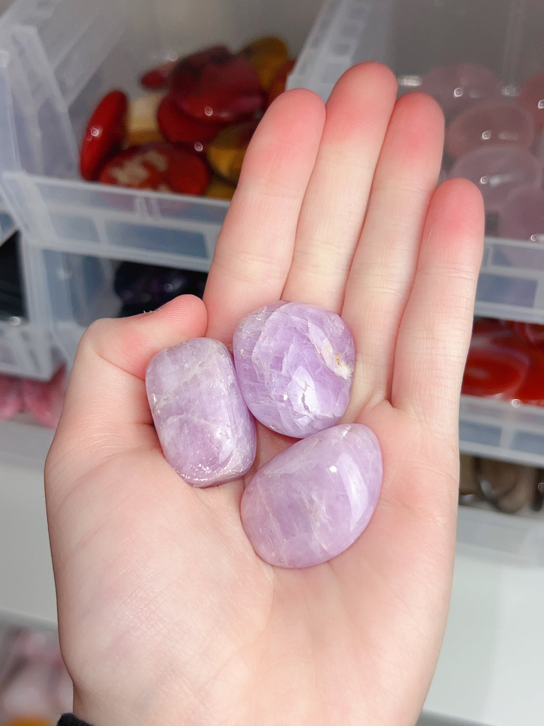 HQ Kunzite Tumbles