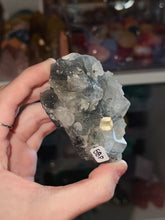 Load image into Gallery viewer, Black Apophyllite with Calcite (Rainbows, from India)
