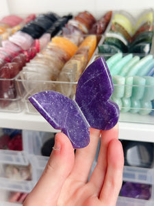 Lepidolite 3D Butterfly