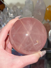 Load image into Gallery viewer, DARK Pink Rose Quartz Sphere (1+lbs)
