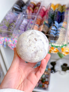 Flower Agate Sphere