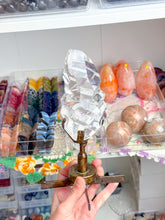 Load image into Gallery viewer, INCREDIBLE AAA Clear Quartz Freeform on Rotating Stand from Brazil
