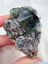 Load image into Gallery viewer, Color Changing Fluorite *UV REACTIVE* (📍Diana María Mine: hidden forest pocket, UK)
