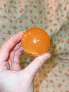 JUICY Orange Calcite Sphere (Personal Collection Release)