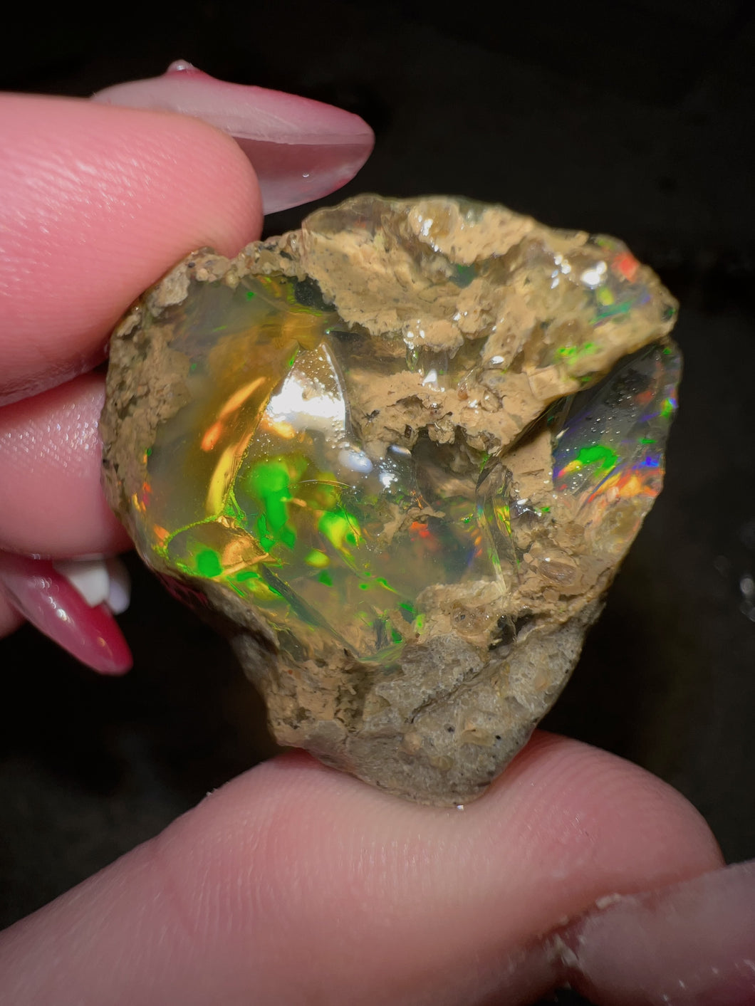 Emerald Rainbow Ethiopian Water Opal