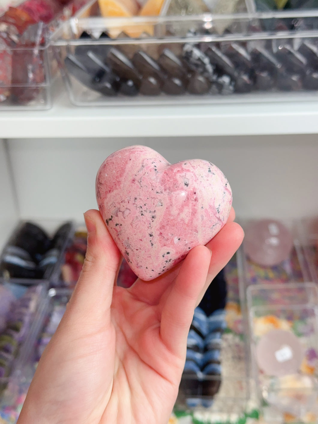 Peruvian Rhodonite Heart