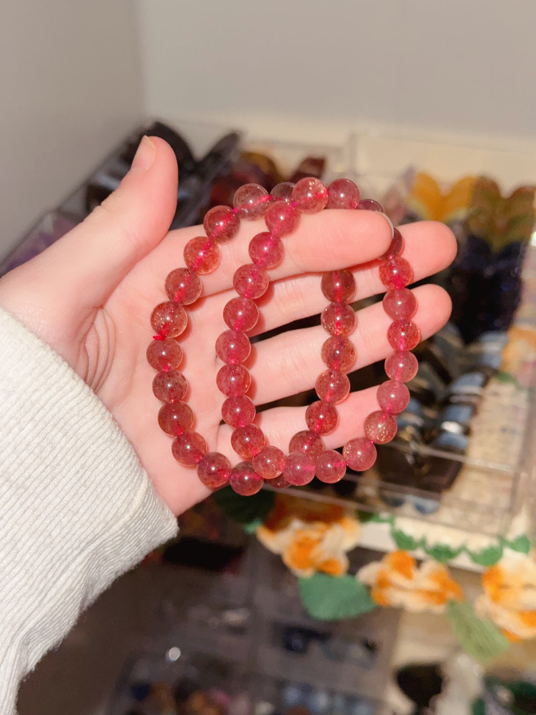 Strawberry Quartz Bracelet