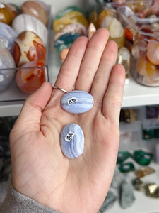 Blue Lace Agate Mini Pocket Stones