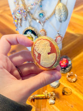 Load image into Gallery viewer, Large Vintage Cameo Locket Pendant from London
