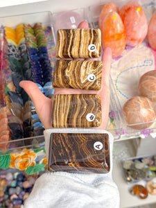 Chocolate Calcite “Soaps”