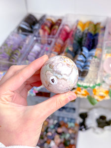 Flower Agate Spheres