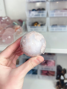 Pastel Flower Agate Sphere