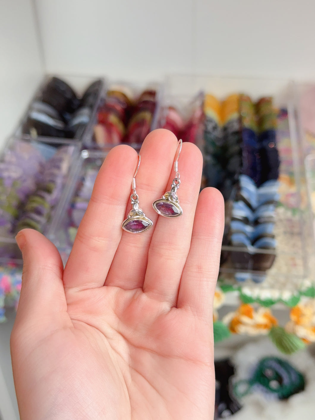 925 Amethyst Earrings