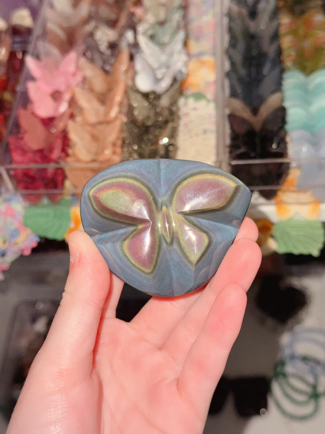 Rainbow Obsidian Butterfly
