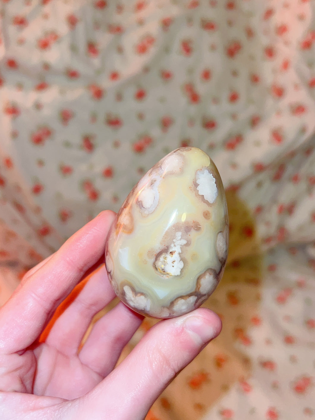 Flower Agate Eggie (Personal Collection Release)