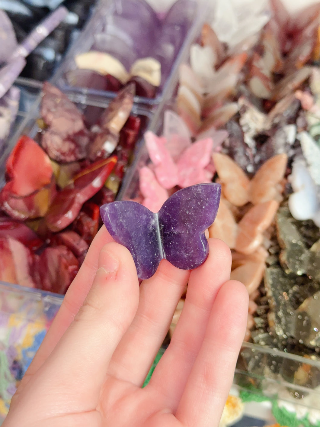 Mini Lepidolite Butterfly