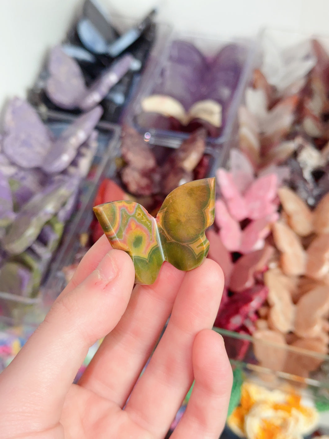 Mini Sea Jasper 3D Butterfly