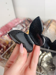 Black Tourmaline 3D Butterfly