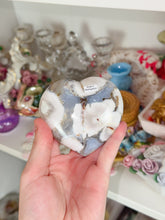 Load image into Gallery viewer, Banded Flower Agate Heart
