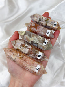 Pink Flower Agate DTs