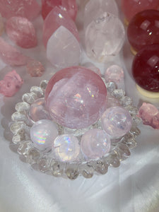 Mini Rose Quartz Spheres