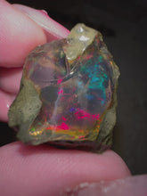 Load and play video in Gallery viewer, PINK BLUE &amp; PURPLE Ethiopian Water Opal (Rare Colors)
